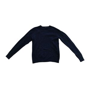Uniqlo Blue Crewneck Sweater Classic Knit